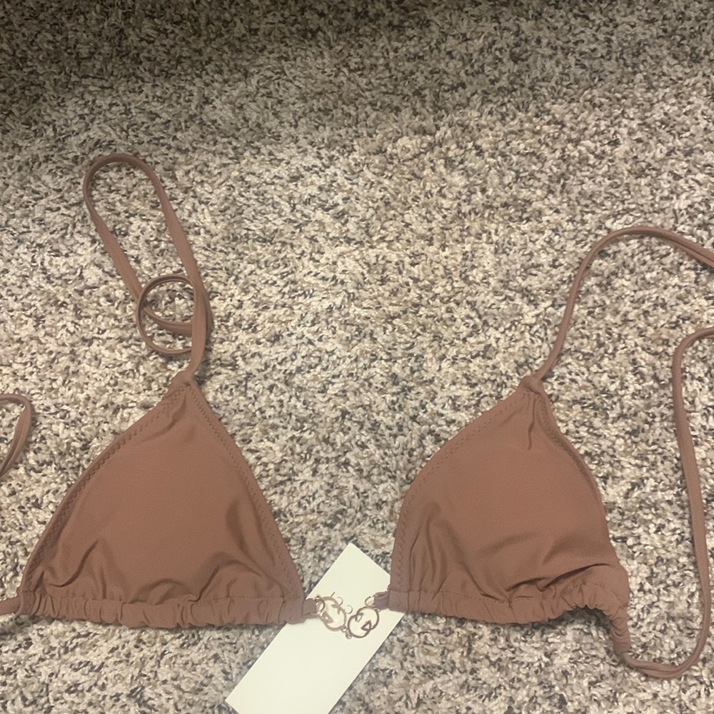 Brown Bikini Top